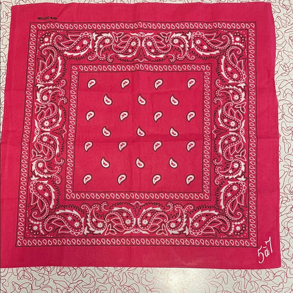Cinq à Sept Pink Paisley Bandana